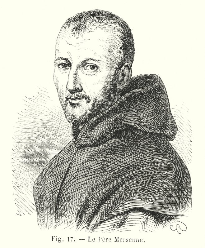 Der Pater Mersenne (Stich) von European School