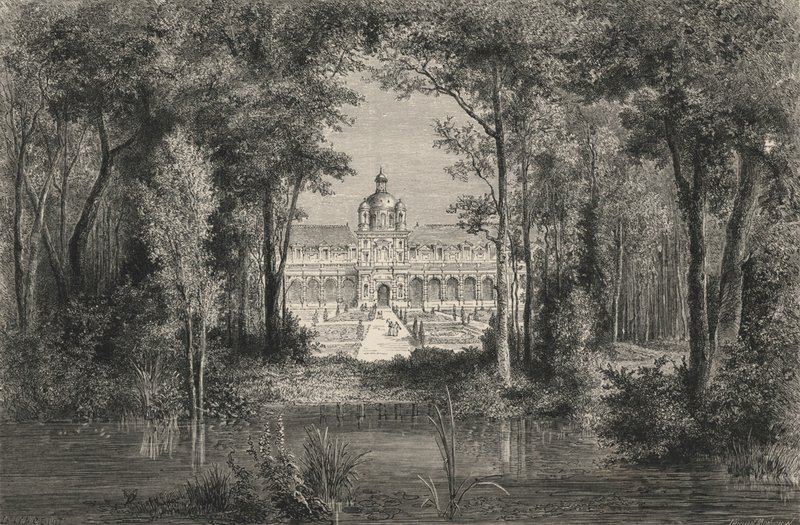 Die Tuilerien unter Heinrich IV. (Stich) von European School