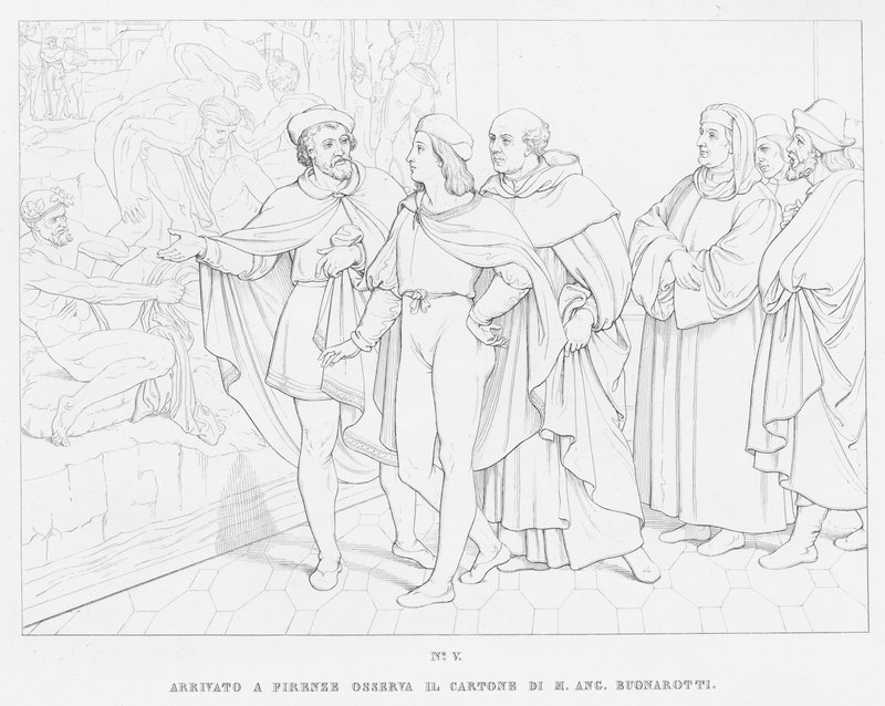 Das Leben von Raphael (Gravur) von European School