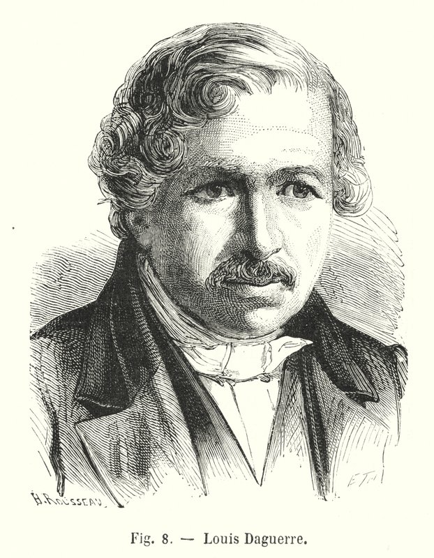 Louis Daguerre (Gravur) von European School