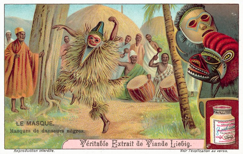 Masken afrikanischer Tänzer von European School