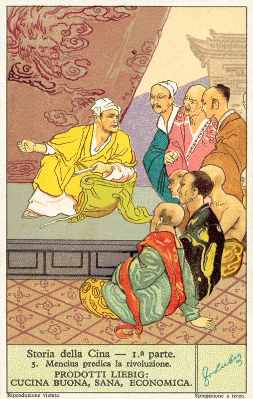 Mencius predigt die Revolution von European School