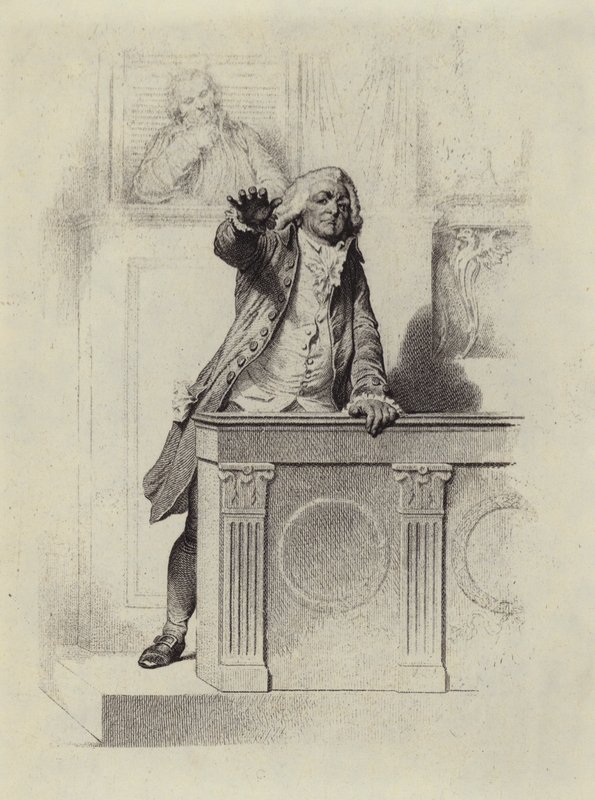 Mirabeau in der französischen Versammlung von European School
