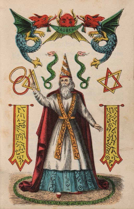 Seite aus dem magischen Buch von European School