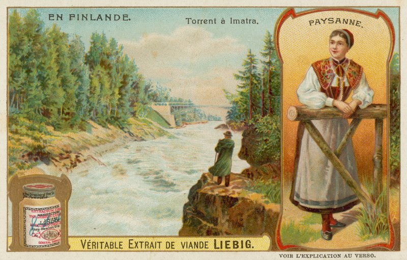 Bauer und Lmatra-Wasserfall von European School