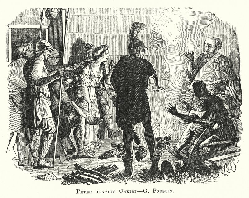 Petrus verleugnet Christus von European School