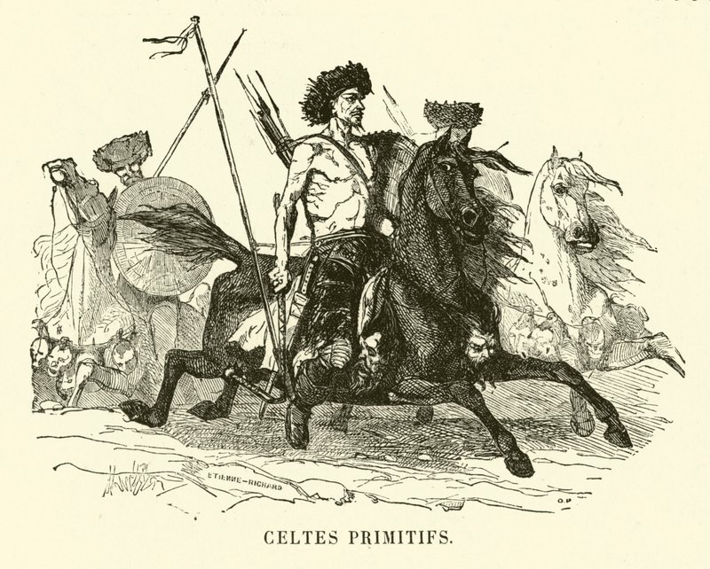 Primitive keltische Krieger von European School