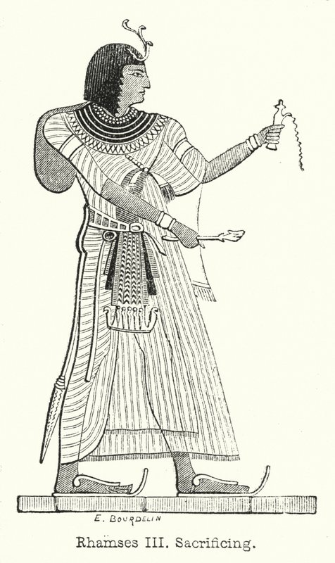 Ramses III. opfert von European School