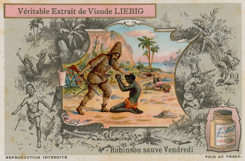 Robinson Crusoe mit Freitag von European School