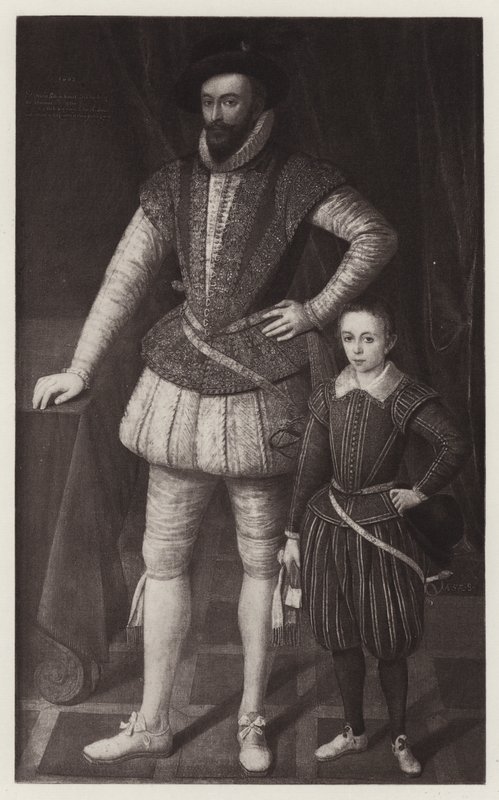 Sir Walter Raleigh und sein Sohn von European School