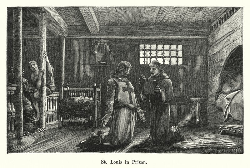 St. Louis im Gefängnis (Gravur) von European School