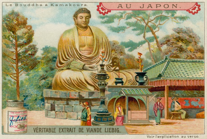 Statue von Buddha in Kamakura von European School