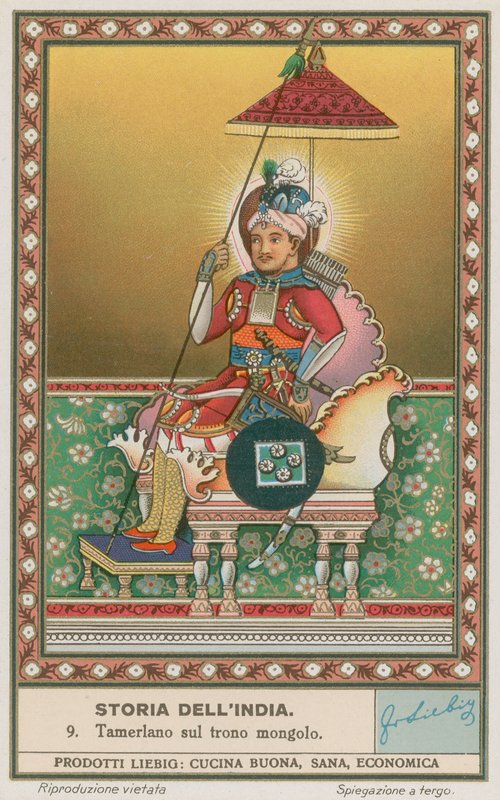Tamerlan auf dem mongolischen Thron von European School