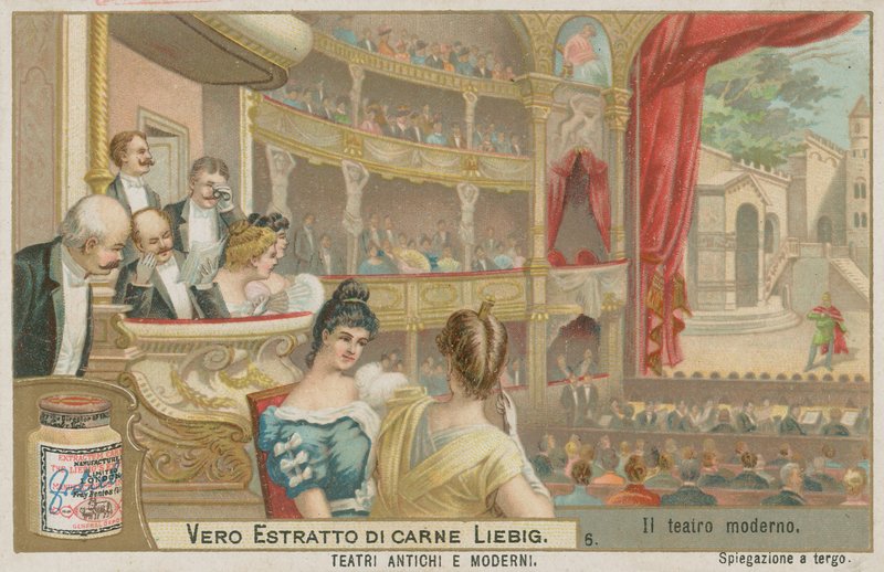 Das moderne Theater (ca. 1900) von European School