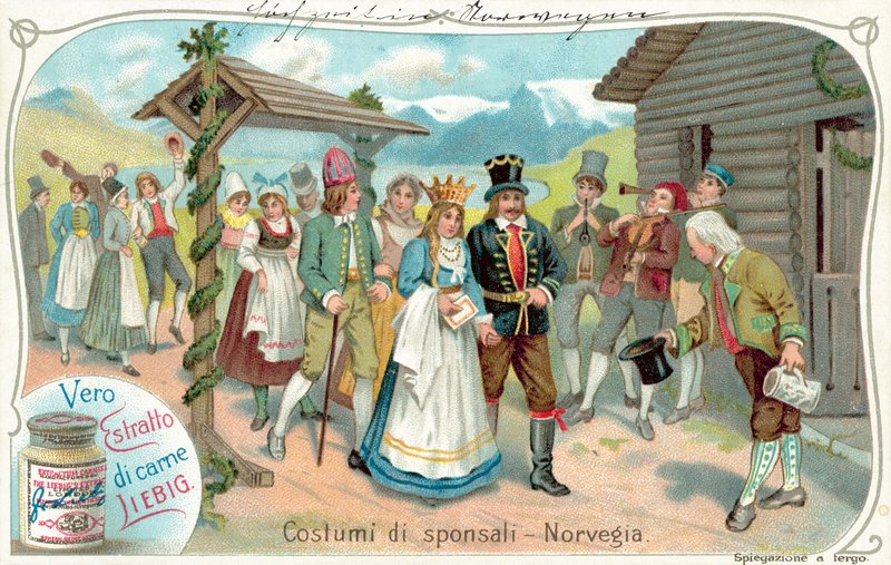 Hochzeitsprozession in Norwegen von European School