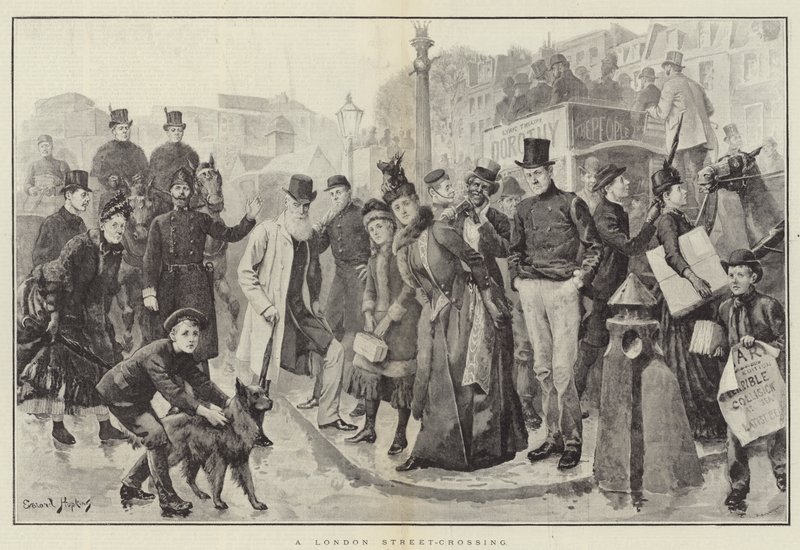 Eine Straße in London von Everard Hopkins