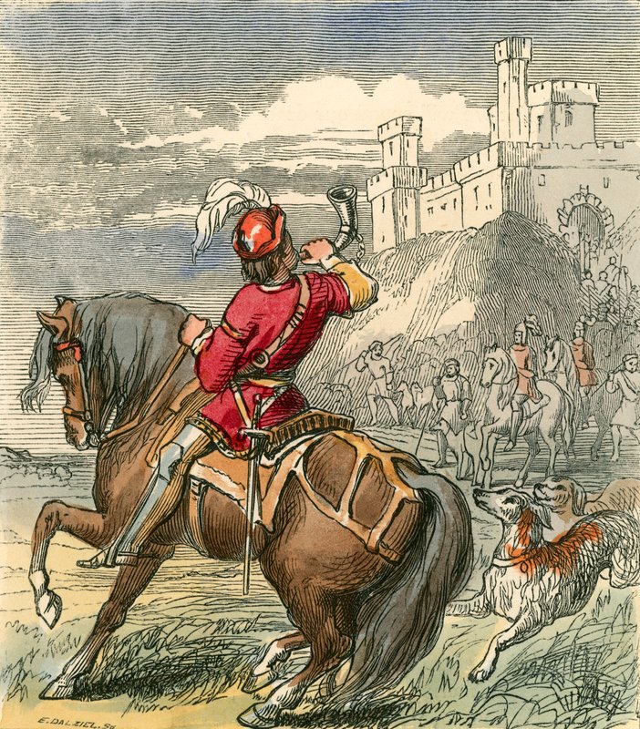 Earl Douglas rückt mit seinen Männern vor von F. Tayler