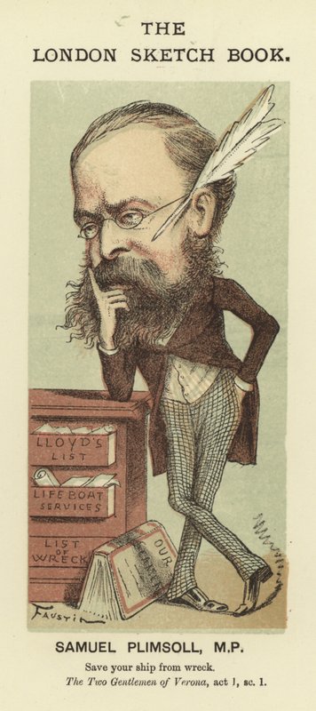 Karikatur von Samuel Plimsoll von Faustin