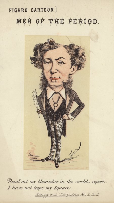 Figur eines Mannes, der eine Feder hält von Faustin