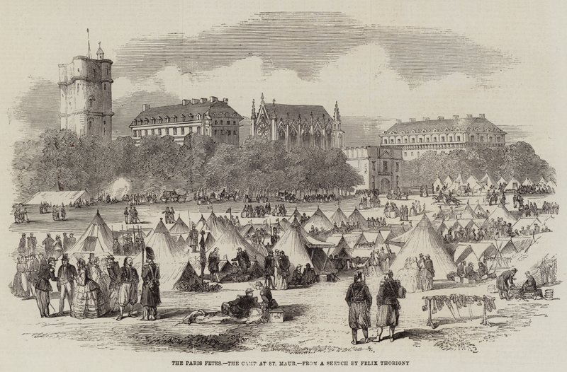 Die Pariser Feste, das Lager in St. Maur von Felix Thorigny