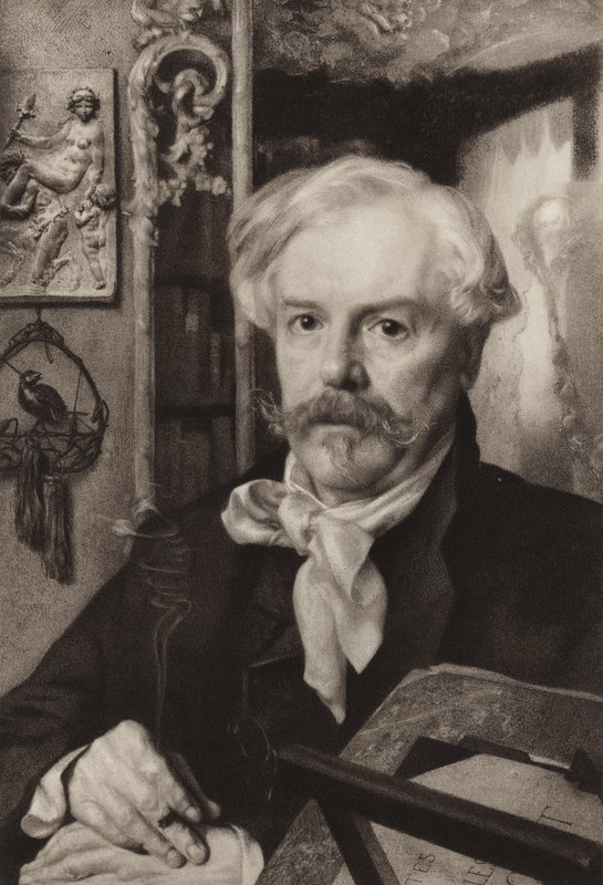 Edmond de Goncourt (Gravur) von Felix Bracquemond