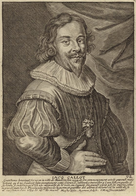 Porträt von Jacques Callot von Flemish School