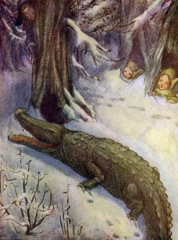 Krokodil macht tick-tick von Flora White