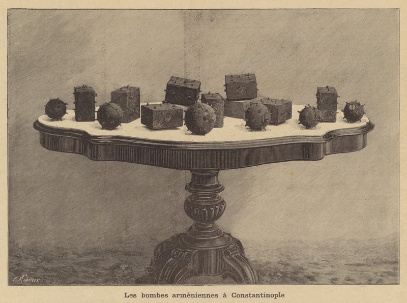 Armenische Bomben in Konstantinopel von Fortune Louis Meaulle