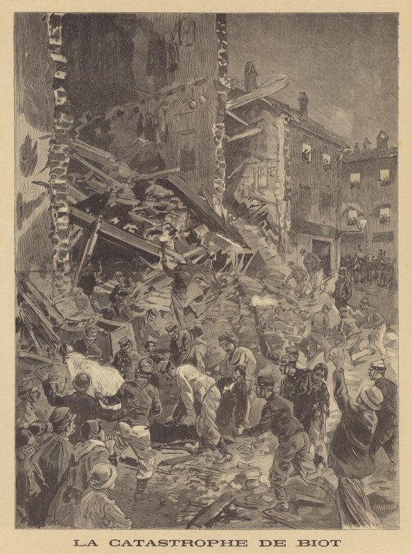 Katastrophe in Biot, Provence von Fortune Louis Meaulle