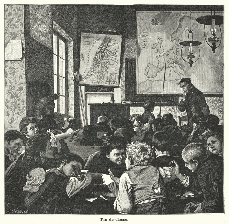 Ende des Unterrichts von Fortune Louis Meaulle