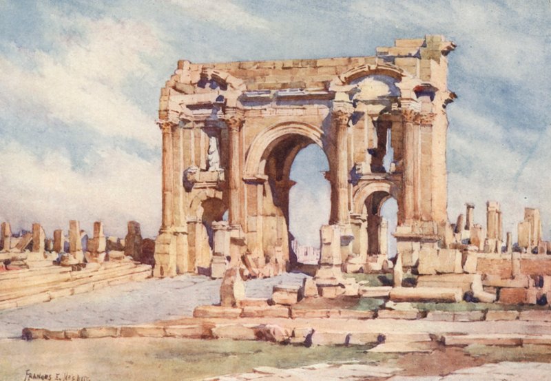 Der Bogen des Trajan, Timgad von Frances Nesbitt