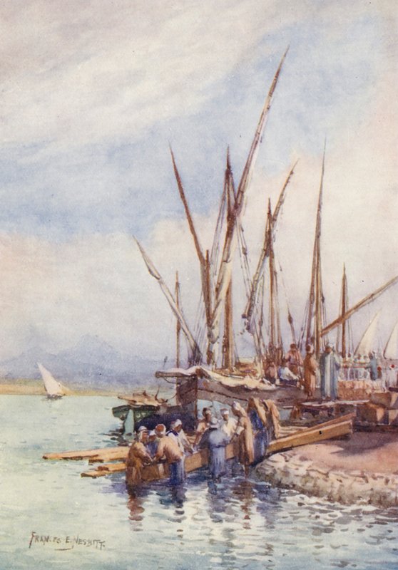 Entladen von Holz von Frances Nesbitt
