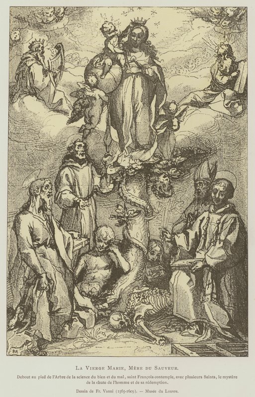 Die Jungfrau Maria, Mutter Christi des Erlösers von Francesco Vanni