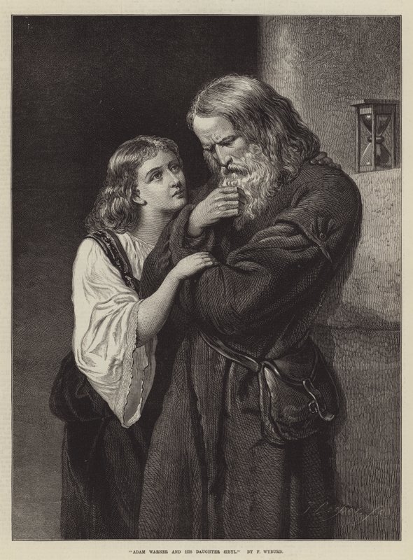 Adam Warner und seine Tochter Sibyl von Francis John Wyburd