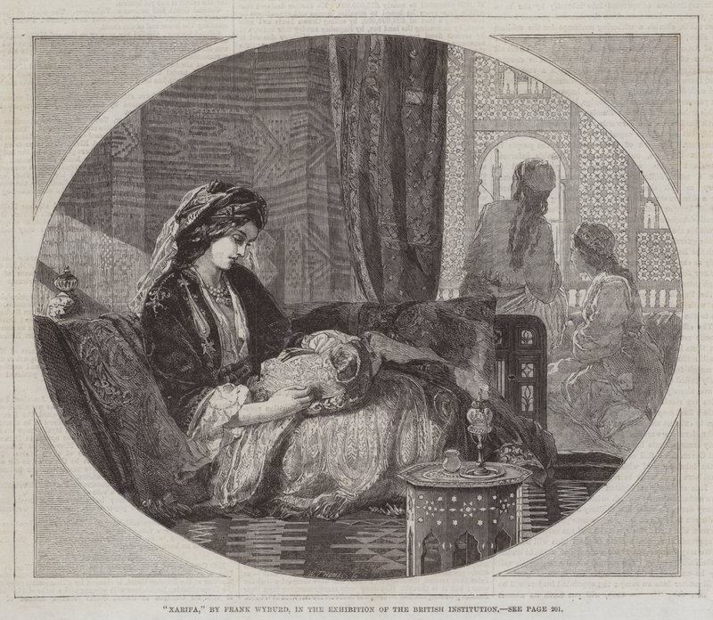 Xarifa, in der Ausstellung der British Institution von Francis John Wyburd