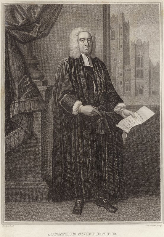 Porträt von Jonathan Swift von Francis Bindon
