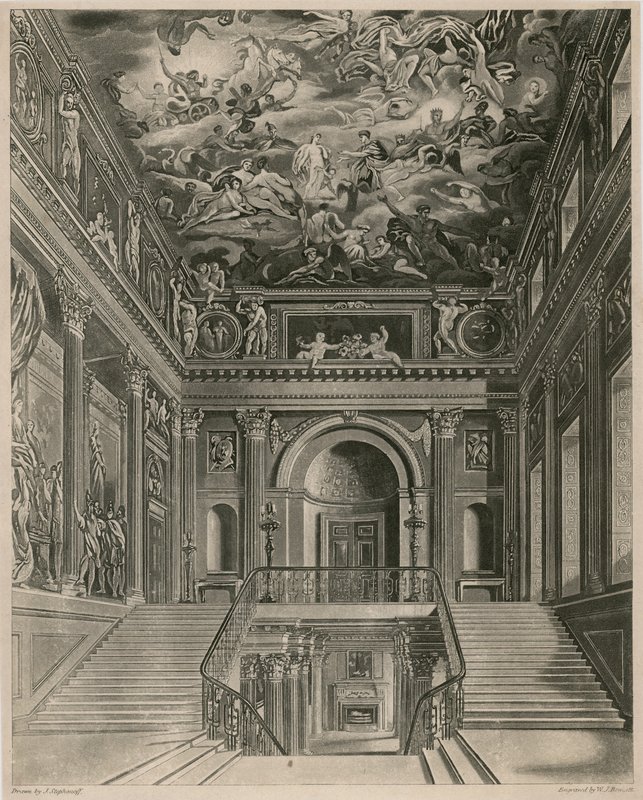 Buckingham Palace, Treppenhaus von Francis Phillip Stephanoff