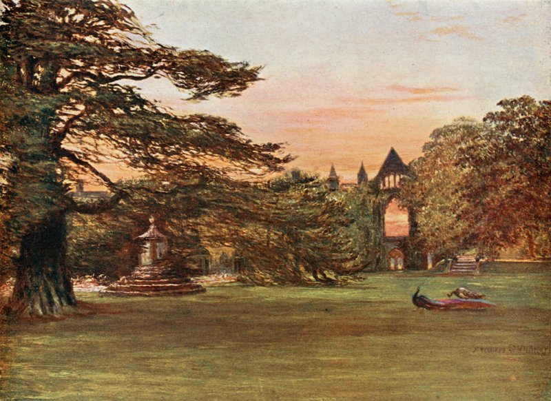 Garten der Newstead Abbey von Francis S. Walker