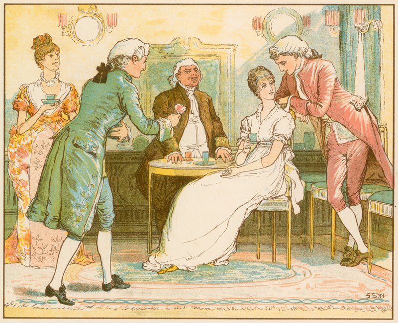 Das verlassene Dorf von Oliver Goldsmith von Francis S. Walker