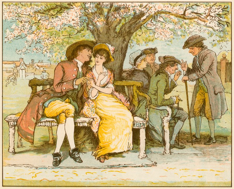 Das verlassene Dorf von Oliver Goldsmith von Francis S. Walker