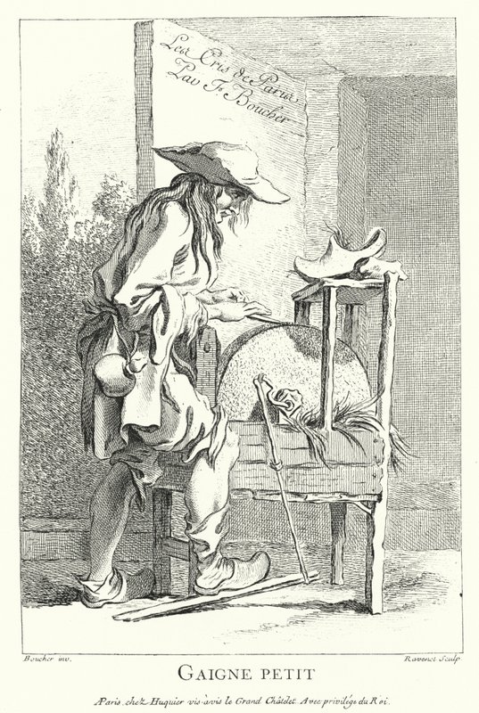 Messerschleifer von Francois (after) Boucher