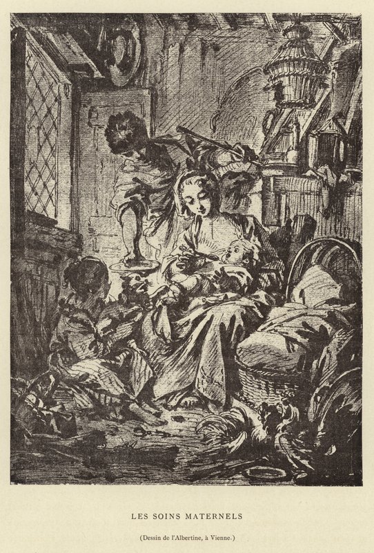 Die mütterliche Fürsorge von Francois (after) Boucher
