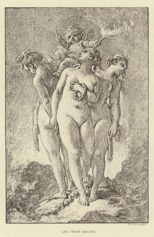 Die drei Grazien von Francois (after) Boucher