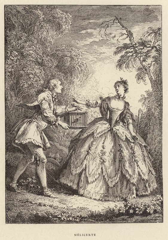 Melicerte (Gravur) von Francois (after) Boucher