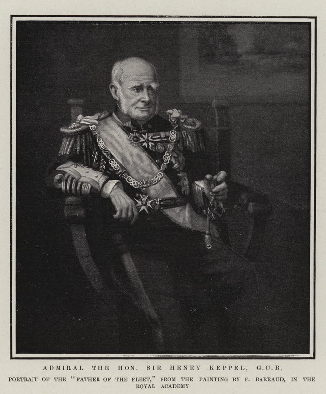Admiral der Ehrenwerte Sir Henry Keppel, GCB von Francois Barraud