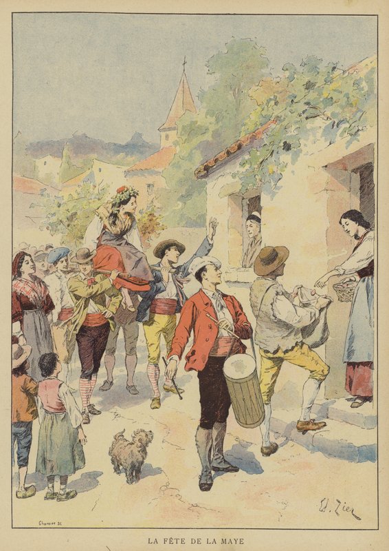 Das Fest der Maye von Francois Edouard after Zier