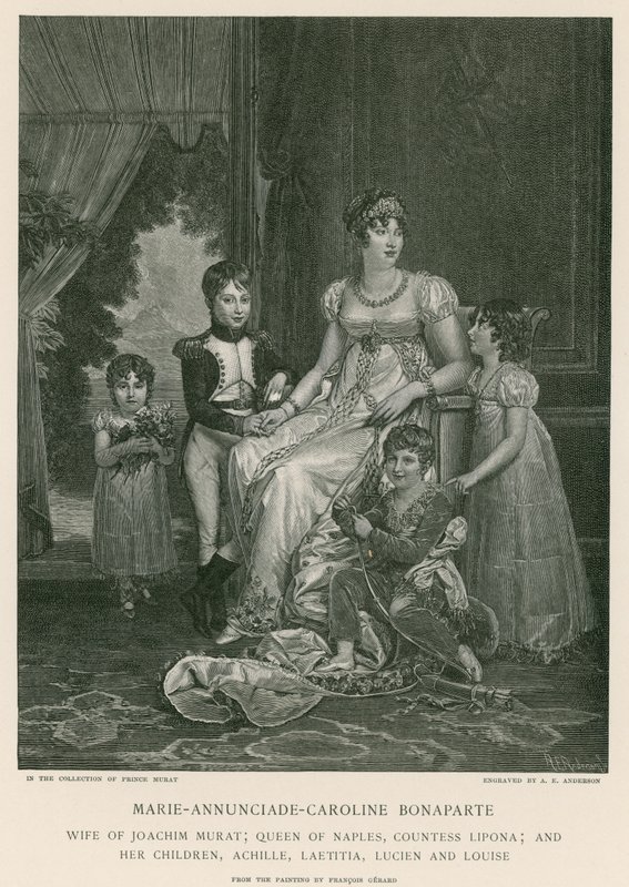 Marie-Annunciade-Caroline Bonaparte von Francois Pascal Simon Gerard