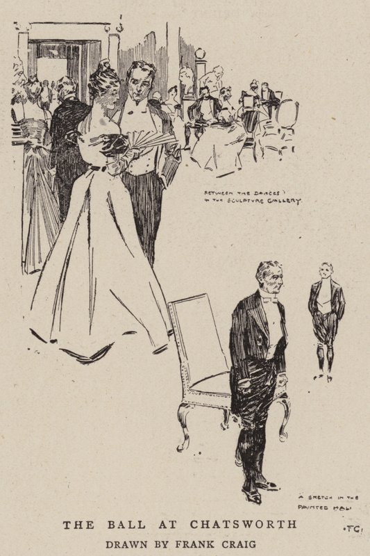 Der Ball in Chatsworth von Frank Craig