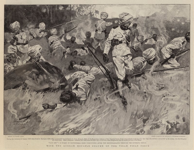 Mit der Kurram Movable Column der Tirah Field Force von Frank Craig