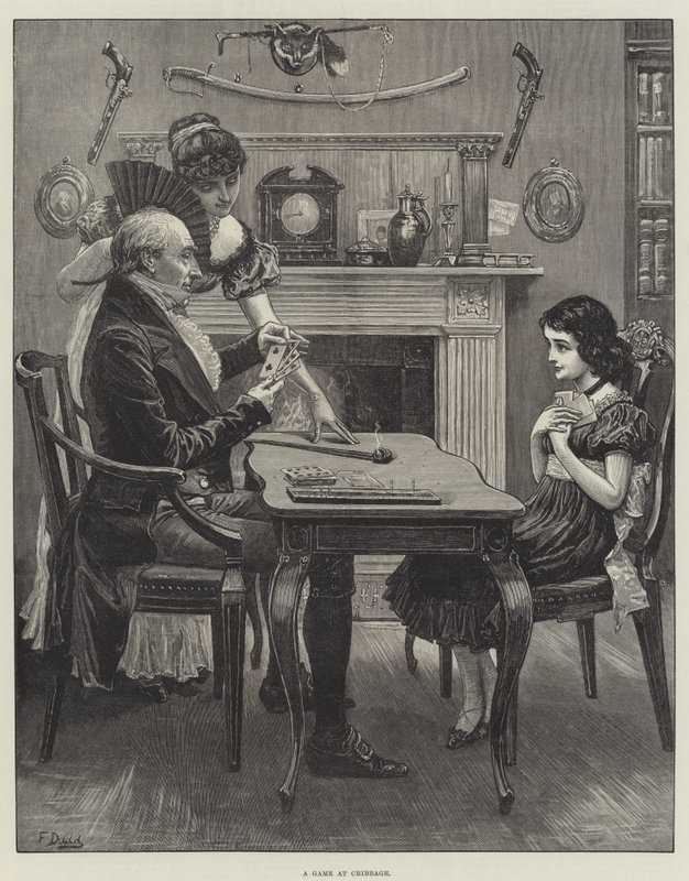Ein Spiel Cribbage von Frank Dadd